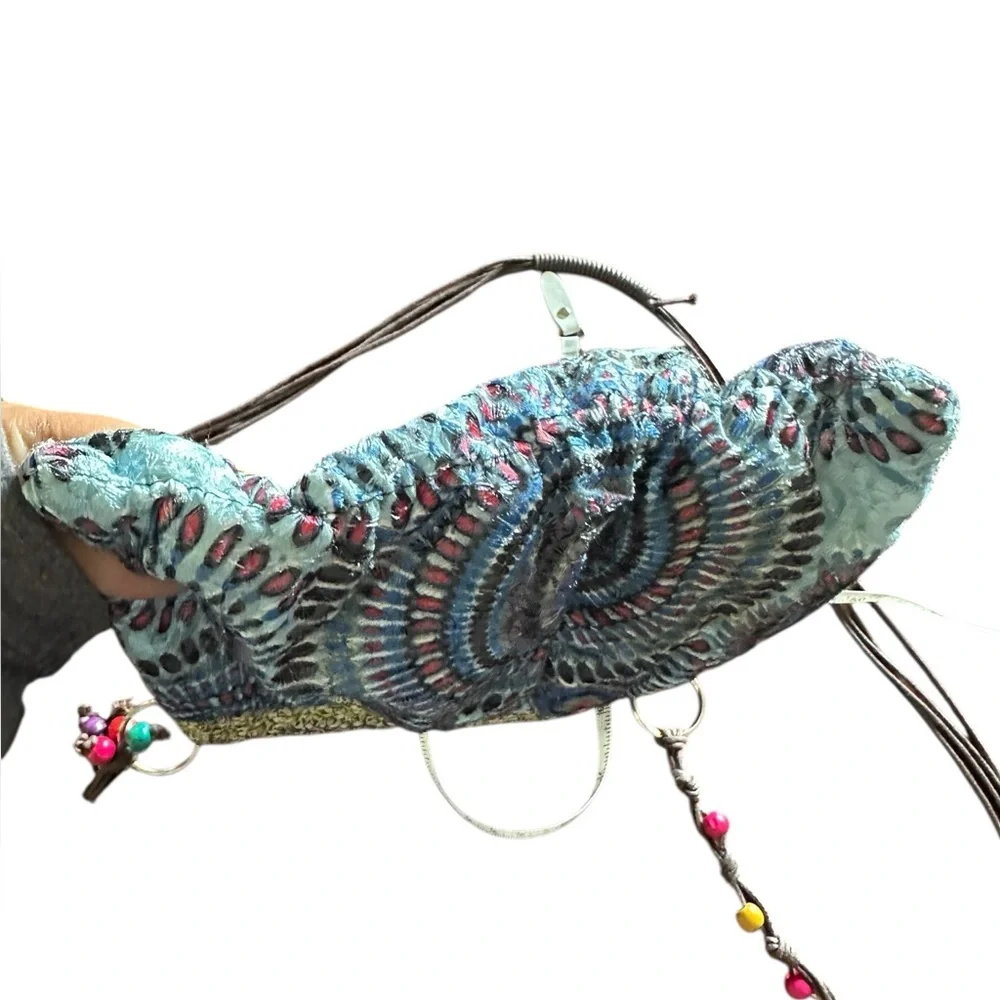 Boho Style Pouch Beaded Crossbody Purse